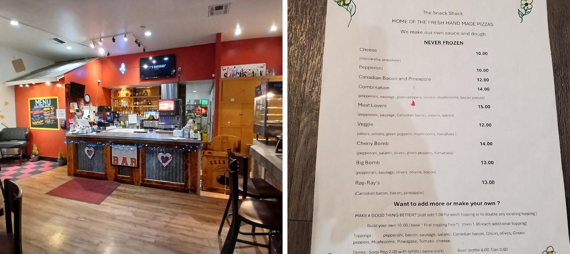 Cherries Snackshack Menu